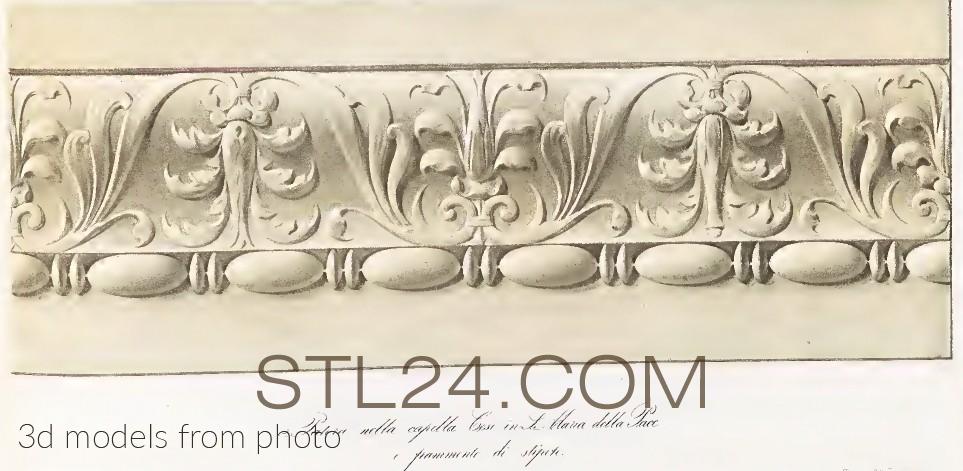 Фризы (FRIESE_0099 -  | 3D model 3DSMAX / OBJ / STL) 3D модель для ЧПУ станка